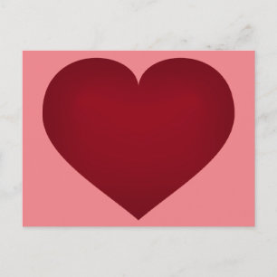 Carte postale du coeur de Crimson