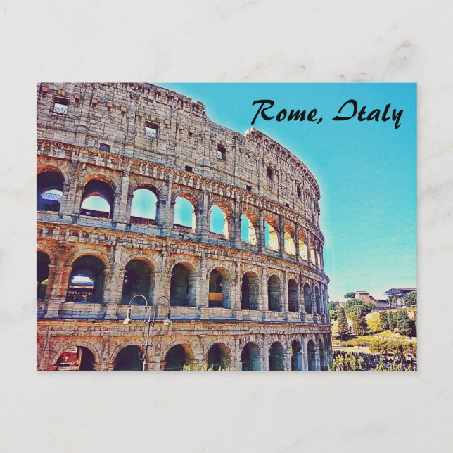 Carte postale du Colisée de Rome (Devant)