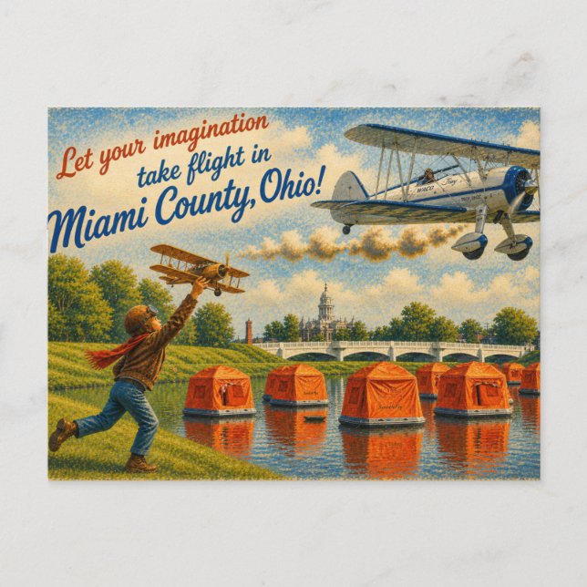 Carte postale du comté de Miami Ohio  (Devant)