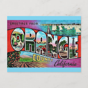 Carte postale du comté d'Orange CA