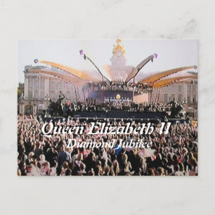 Carte postale du concert de la reine Elizabeth Dia