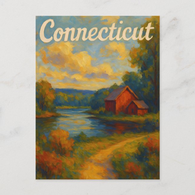 Carte postale du Connecticut (Devant)