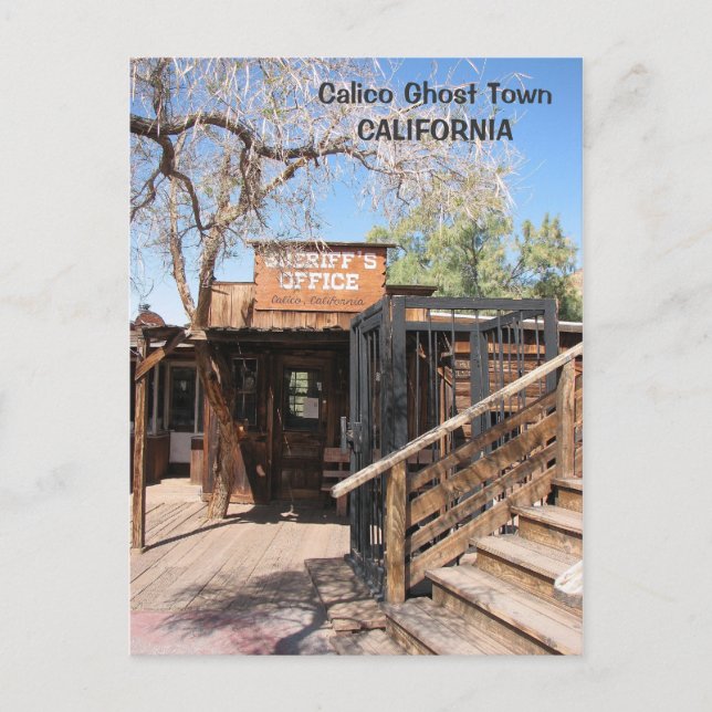 Carte postale du cool Calico Ghost Town ! (Devant)