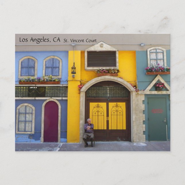 Carte postale du cool Los Angeles St. Vincent Cour (Devant)