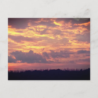 Carte postale du coucher de soleil