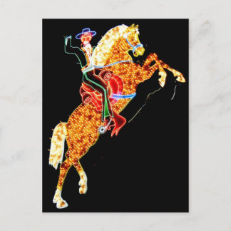 Carte postale du cow-boy néon de Las Vegas