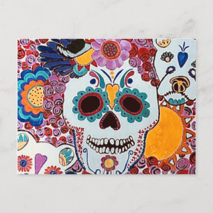 Carte postale du crâne de sucre