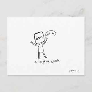 Carte postale du cube stock