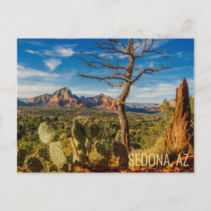 Carte postale du désert de Sedona Arizona avec cac