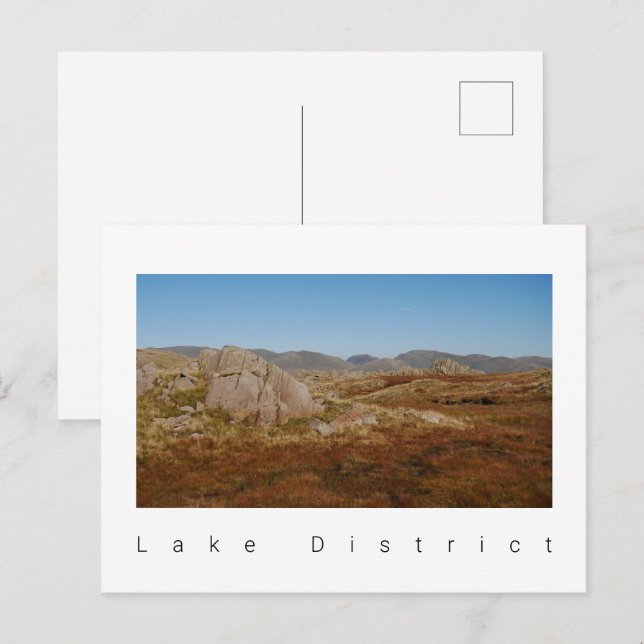 Carte postale du district de Lake (Devant / Derrière)