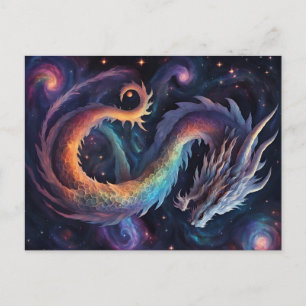 carte postale du dragon cosmique