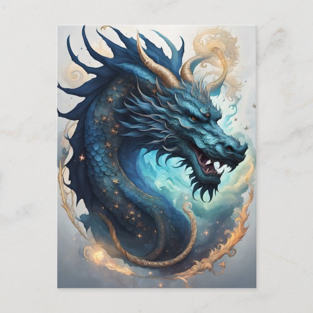 carte postale du dragon des nuages (Devant)