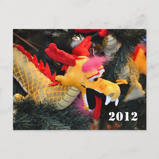 Carte postale du dragon du calendrier 2012 (Devant)