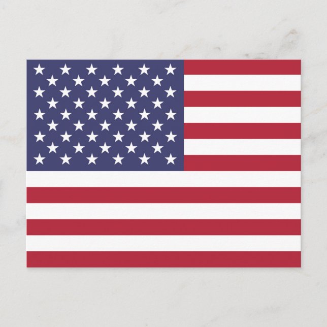 Carte postale du drapeau américain des États-Unis  (Devant)