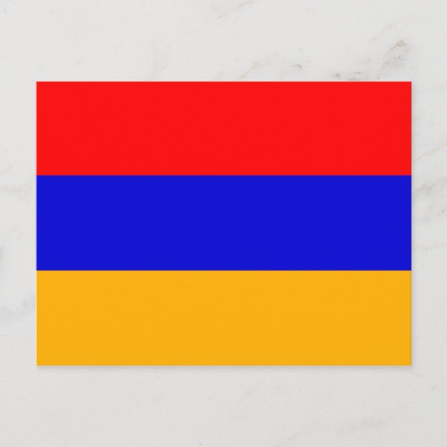 Carte postale du drapeau arménien (Devant)