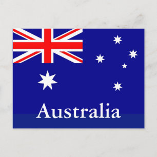 Carte postale du drapeau australien