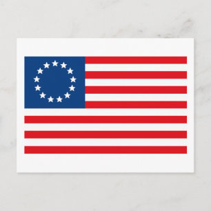 Carte postale du drapeau Betsy Ross