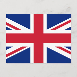 Carte postale du drapeau britannique