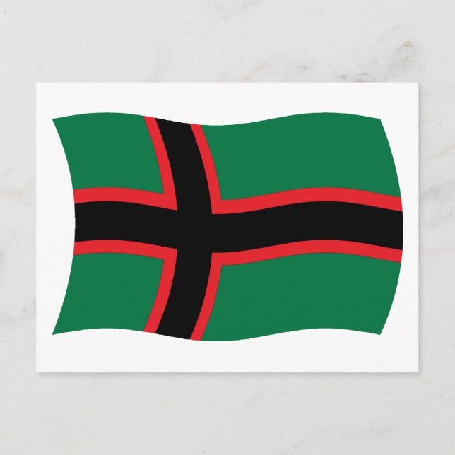 Carte postale du drapeau carélien (Devant)