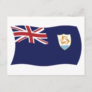 Carte postale du drapeau d'Anguilla
