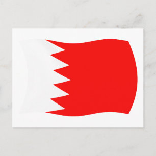 Carte postale du drapeau de Bahreïn
