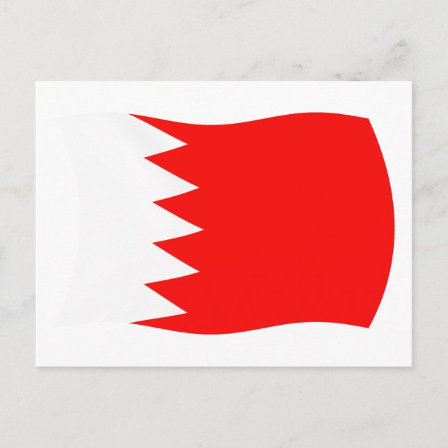Carte postale du drapeau de Bahreïn (Devant)