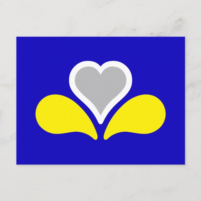 Carte postale du drapeau de Bruxelles, Belgique (Devant)