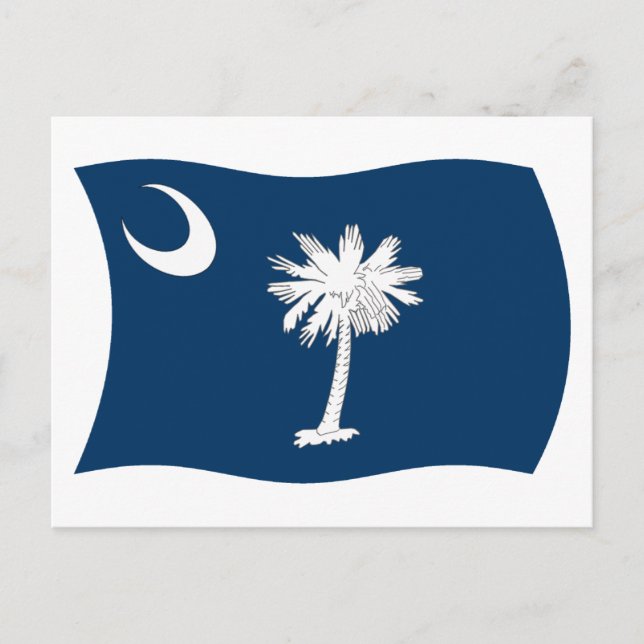 Carte postale du drapeau de Caroline du Sud (Devant)
