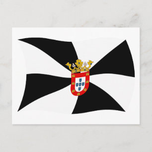 Carte postale du drapeau de Ceuta