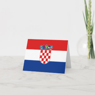 Carte postale du drapeau de Croatie