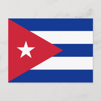 Carte postale du drapeau de Cuba