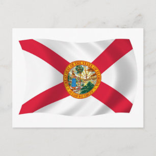 Carte postale du drapeau de Floride