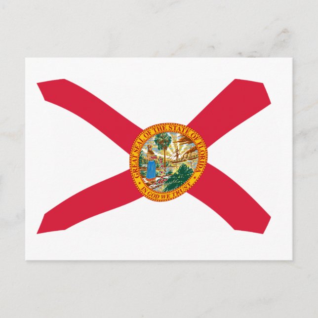 Carte postale du drapeau de Floride (Devant)
