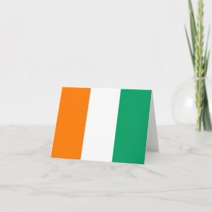Carte postale du drapeau de la Côte d'Ivoire