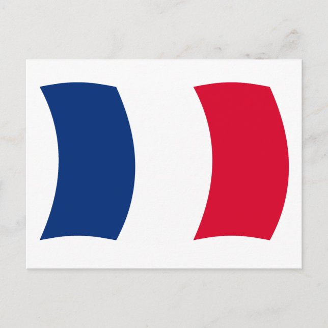 Carte postale du drapeau de la France (Devant)