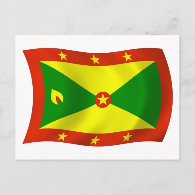 Carte postale du drapeau de la Grenade (Devant)