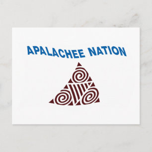 Carte postale du drapeau de la nation Apalachee
