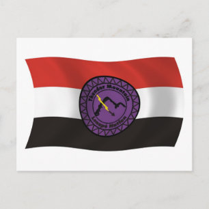 Carte postale du drapeau de la Nation Lenape de Th