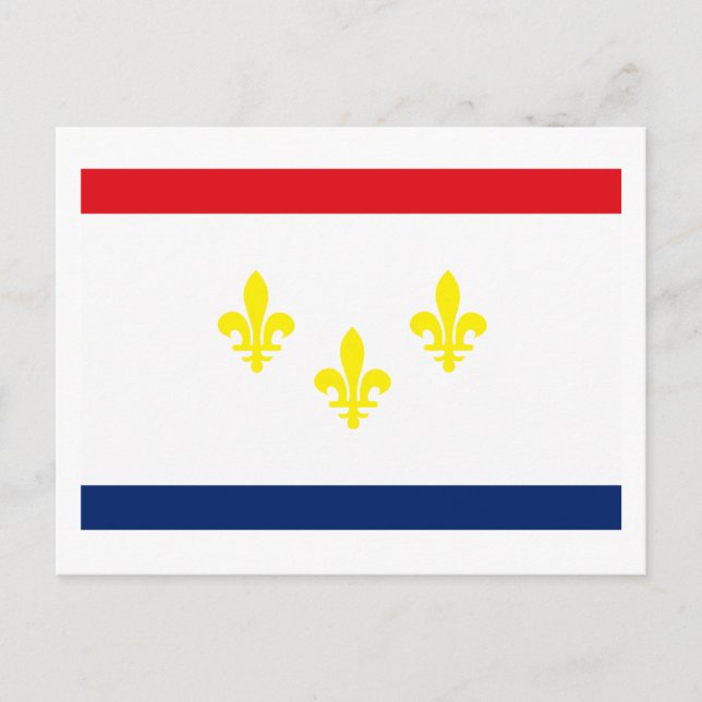 Carte postale du drapeau de la Nouvelle-Orléans (Devant)