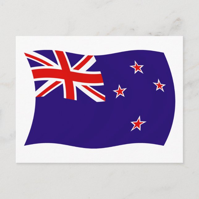 Carte postale du drapeau de la Nouvelle-Zélande (Devant)