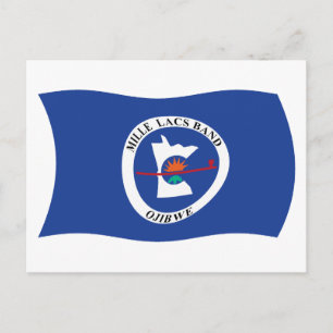 Carte postale du drapeau de la réserve de la bande