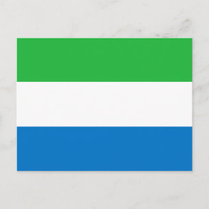 Carte postale du drapeau de la Sierra Leone