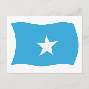 Carte postale du drapeau de la Somalie