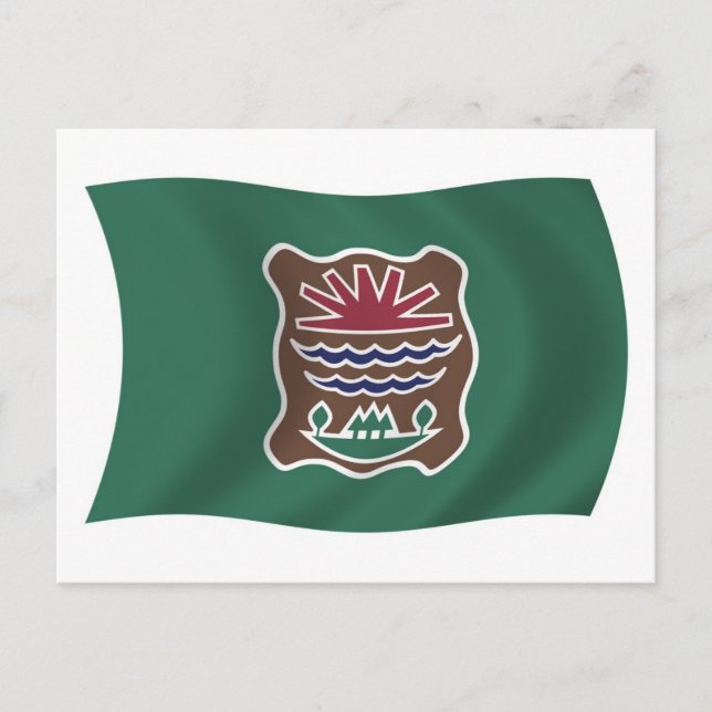 Carte postale du drapeau de la tribu Abenaki (Devant)