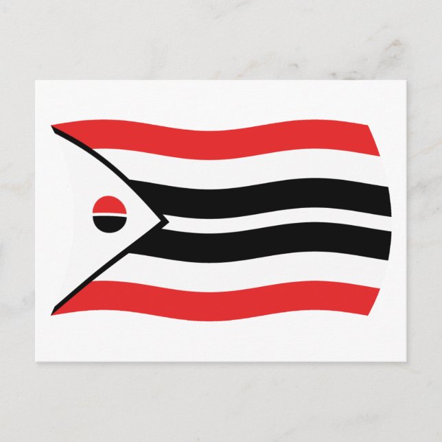 Carte postale du drapeau de la tribu Arapaho (Devant)