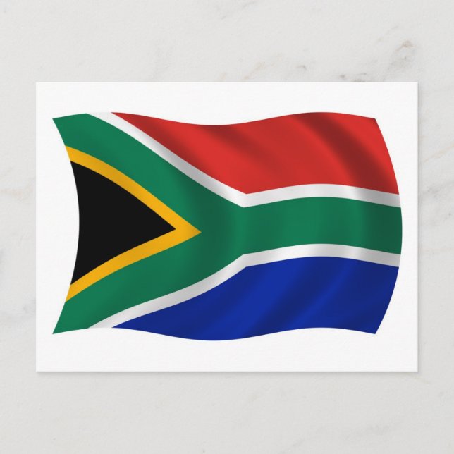 Carte postale du drapeau de l'Afrique du Sud (Devant)