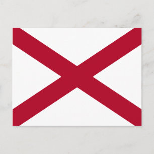Carte postale du drapeau de l'Alabama