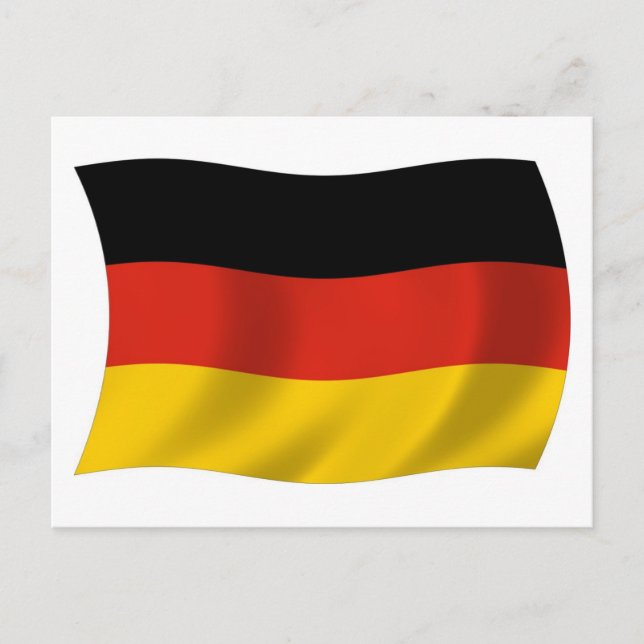 Carte postale du drapeau de l'Allemagne (Devant)