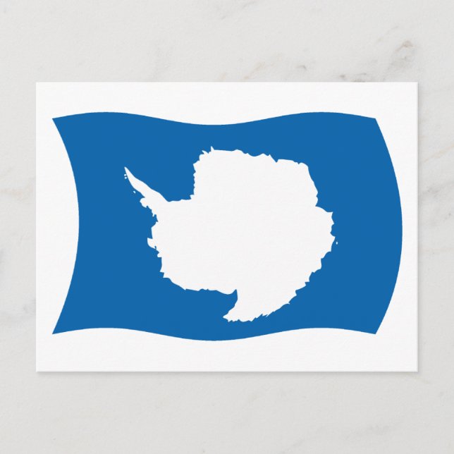 Carte postale du drapeau de l'Antarctique (Devant)