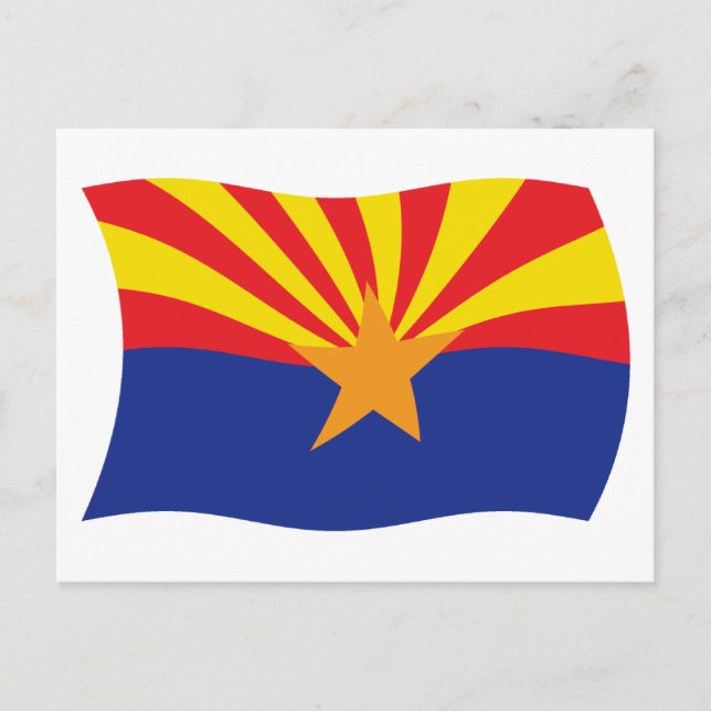 Carte postale du drapeau de l'Arizona (Devant)
